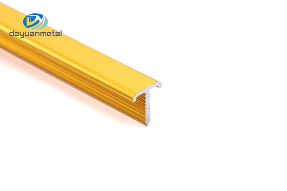 Anodized nhôm đùn kênh T Kênh 0,7-1,2mm Độ dày ODM Màu vàng có sẵn với đường cong